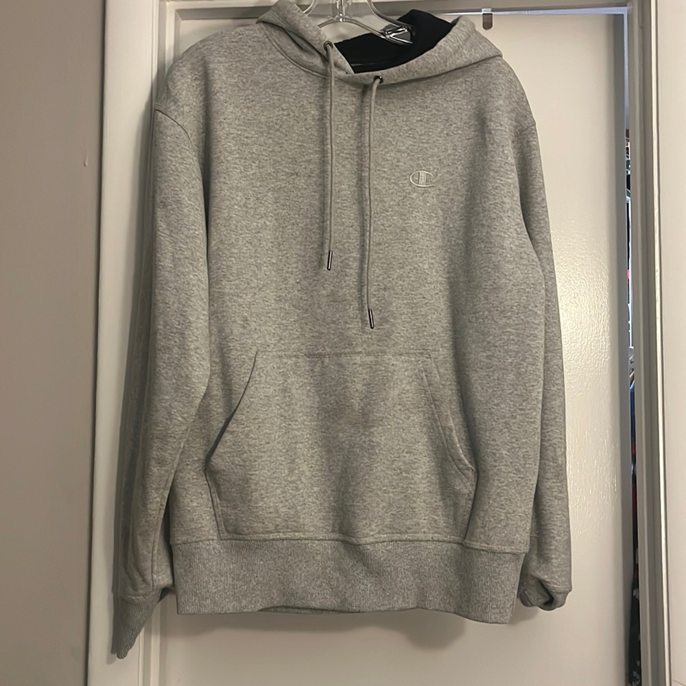 Mens Champion gray hoodie